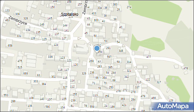 Zembrzyce, Zembrzyce, 56, mapa Zembrzyce