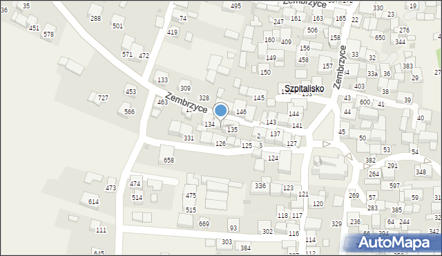 Zembrzyce, Zembrzyce, 58, mapa Zembrzyce