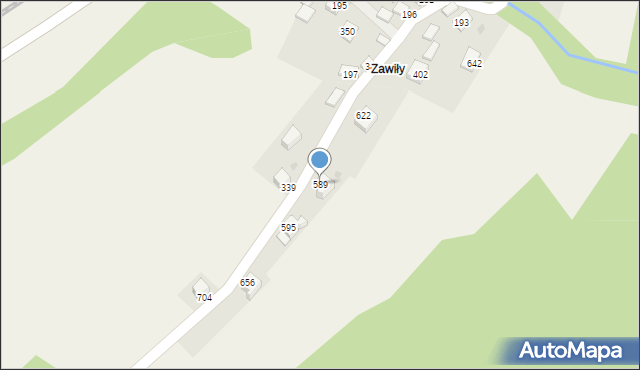 Zembrzyce, Zembrzyce, 589, mapa Zembrzyce