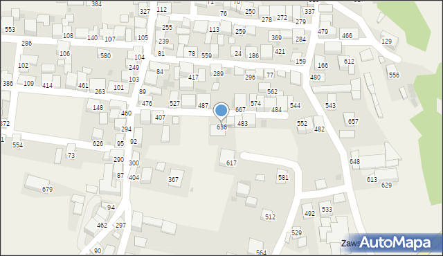 Zembrzyce, Zembrzyce, 636, mapa Zembrzyce