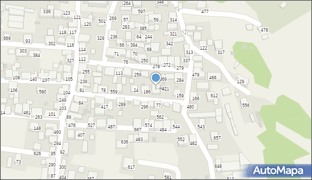 Zembrzyce, Zembrzyce, 643, mapa Zembrzyce