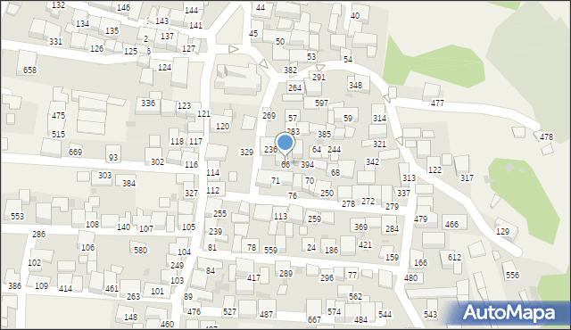 Zembrzyce, Zembrzyce, 66, mapa Zembrzyce