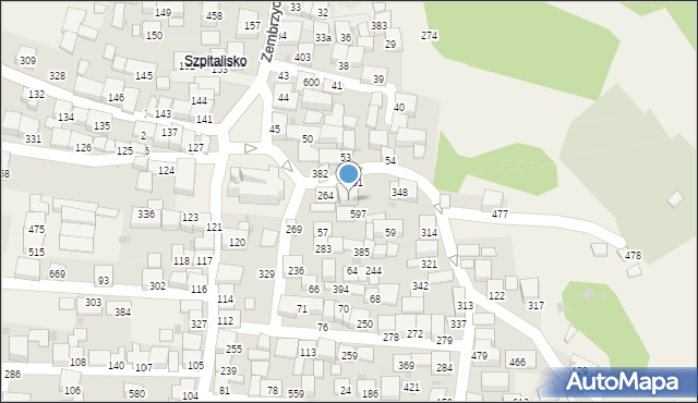 Zembrzyce, Zembrzyce, 75, mapa Zembrzyce