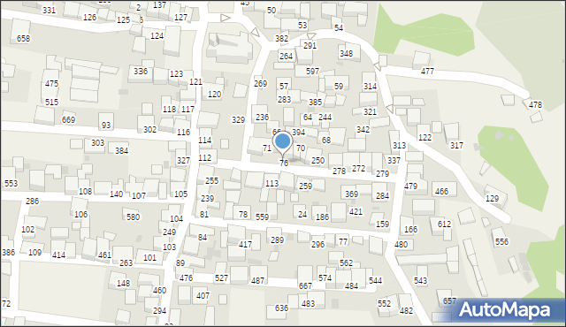 Zembrzyce, Zembrzyce, 76, mapa Zembrzyce