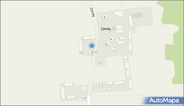 Zemły, Zemły, 5, mapa Zemły