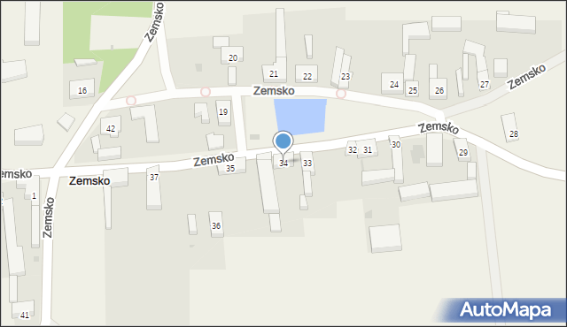 Zemsko, Zemsko, 34, mapa Zemsko
