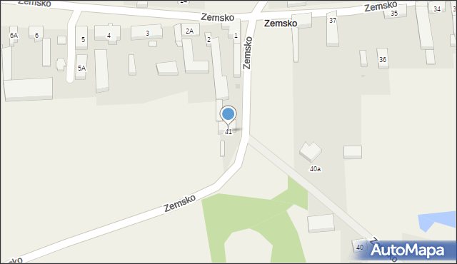 Zemsko, Zemsko, 41, mapa Zemsko