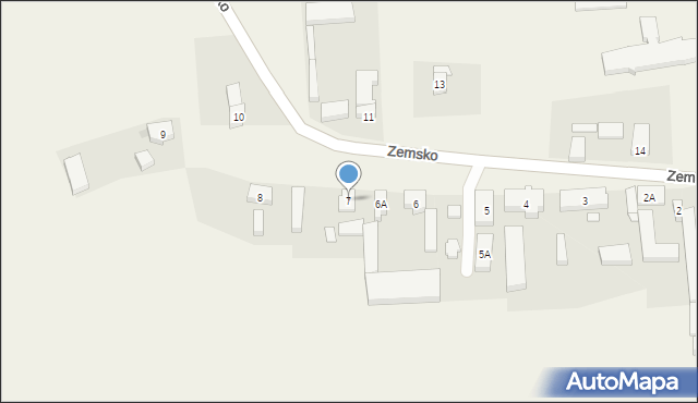 Zemsko, Zemsko, 7, mapa Zemsko