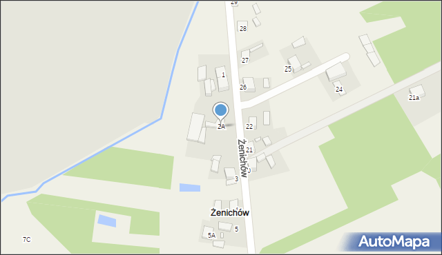 Żenichów, Żenichów, 2A, mapa Żenichów