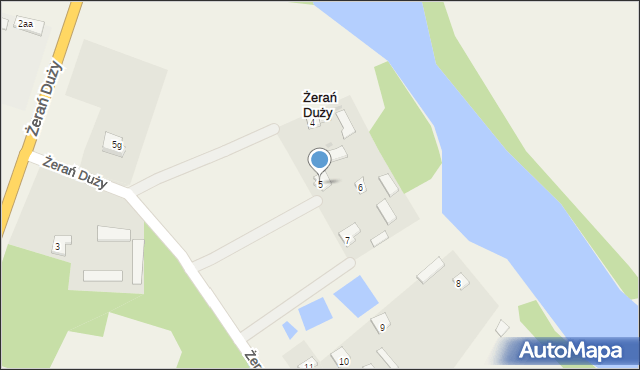 Żerań Duży, Żerań Duży, 5, mapa Żerań Duży