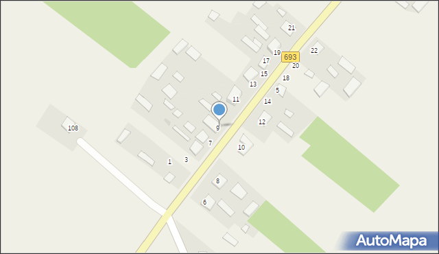 Żerczyce, Żerczyce, 9A, mapa Żerczyce