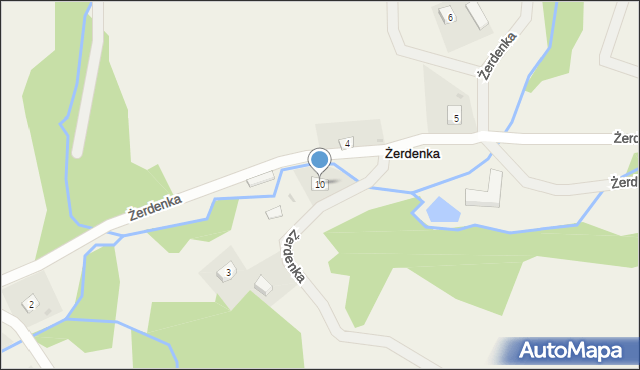 Żerdenka, Żerdenka, 10, mapa Żerdenka