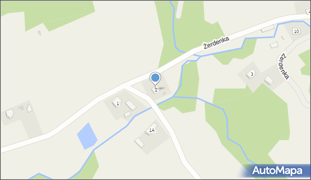 Żerdenka, Żerdenka, 2, mapa Żerdenka