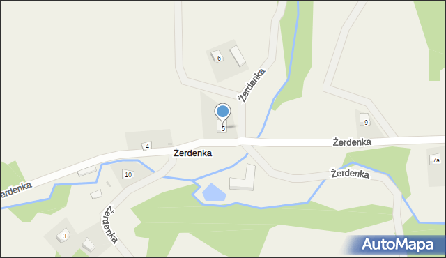 Żerdenka, Żerdenka, 5, mapa Żerdenka