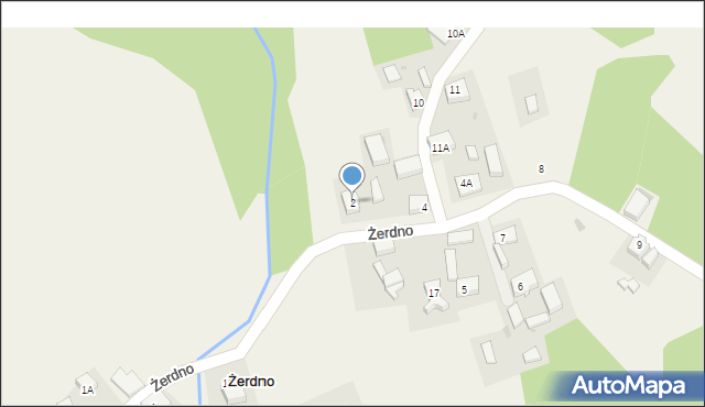 Żerdno, Żerdno, 2, mapa Żerdno