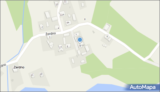 Żerdno, Żerdno, 6, mapa Żerdno
