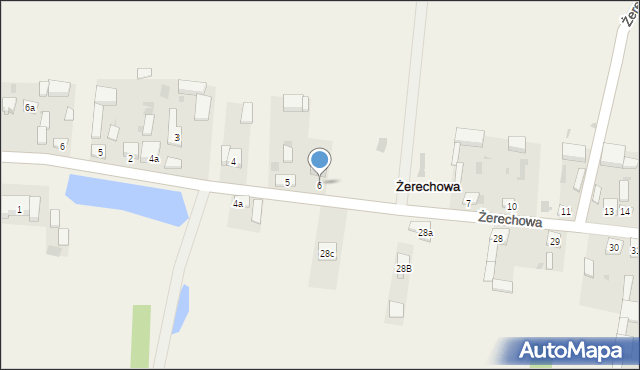 Żerechowa, Żerechowa, 6, mapa Żerechowa