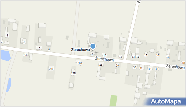 Żerechowa, Żerechowa, 7A, mapa Żerechowa