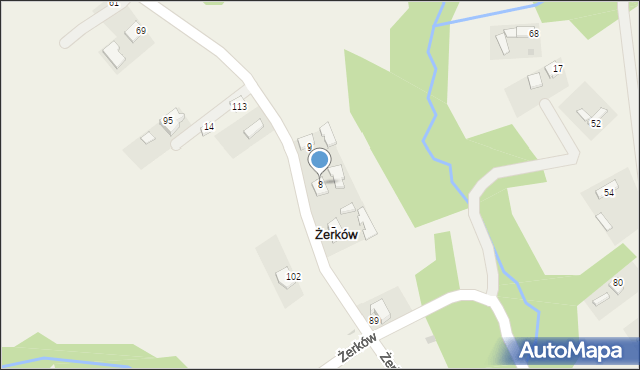 Żerków, Żerków, 8, mapa Żerków