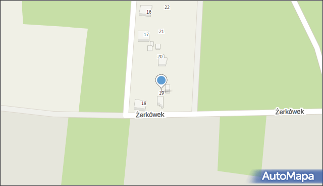 Żerkówek, Żerkówek, 19, mapa Żerkówek