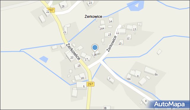 Żerkowice, Żerkowice, 16, mapa Żerkowice