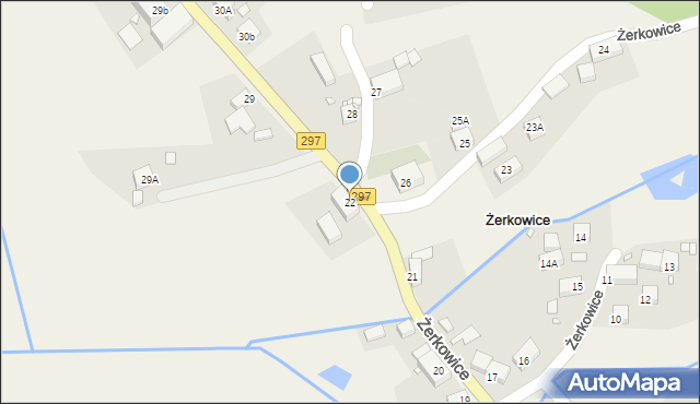 Żerkowice, Żerkowice, 22, mapa Żerkowice