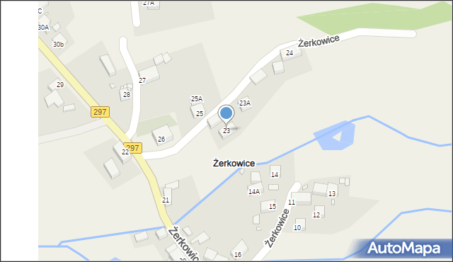 Żerkowice, Żerkowice, 23, mapa Żerkowice