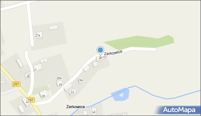Żerkowice, Żerkowice, 24, mapa Żerkowice