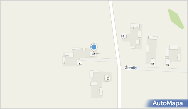 Żerniki, Żerniki, 62, mapa Żerniki