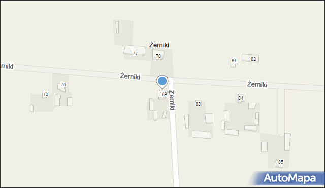 Żerniki, Żerniki, 77A, mapa Żerniki