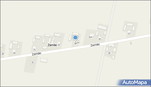 Żerniki, Żerniki, 34, mapa Żerniki