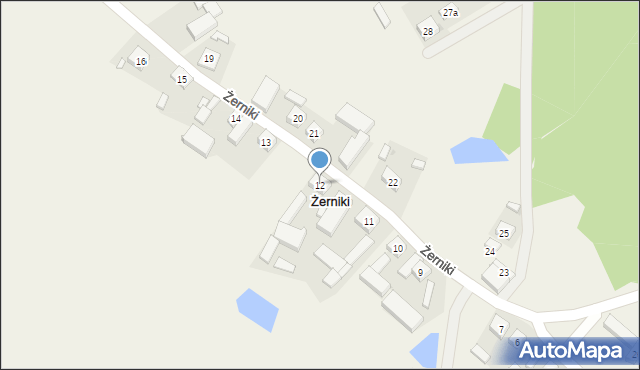 Żerniki, Żerniki, 12, mapa Żerniki