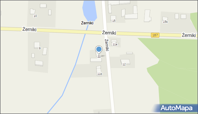 Żerniki, Żerniki, 11, mapa Żerniki