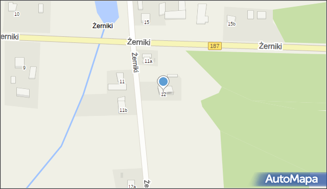 Żerniki, Żerniki, 12, mapa Żerniki