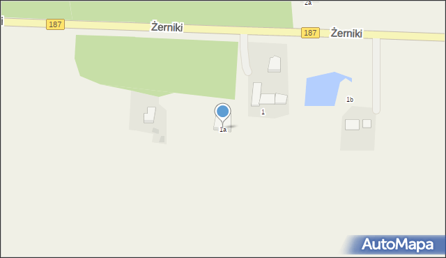 Żerniki, Żerniki, 1a, mapa Żerniki