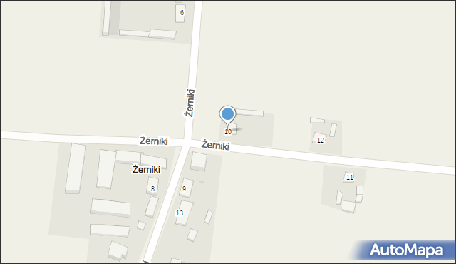 Żerniki, Żerniki, 10, mapa Żerniki