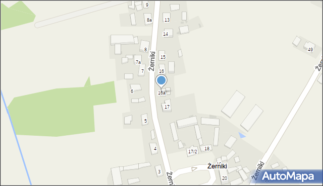 Żerniki, Żerniki, 16a, mapa Żerniki