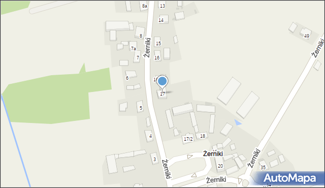 Żerniki, Żerniki, 17, mapa Żerniki