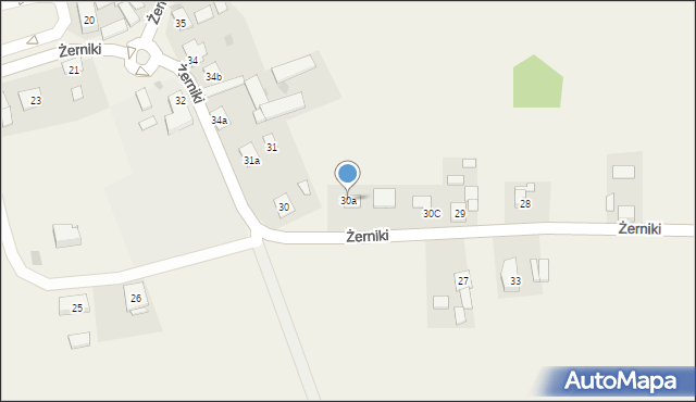 Żerniki, Żerniki, 30a, mapa Żerniki