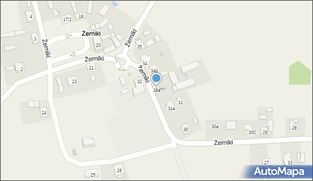 Żerniki, Żerniki, 34a, mapa Żerniki