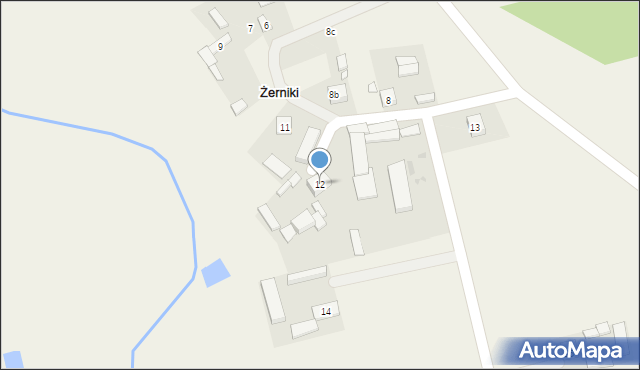 Żerniki, Żerniki, 12, mapa Żerniki