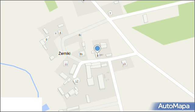 Żerniki, Żerniki, 8, mapa Żerniki