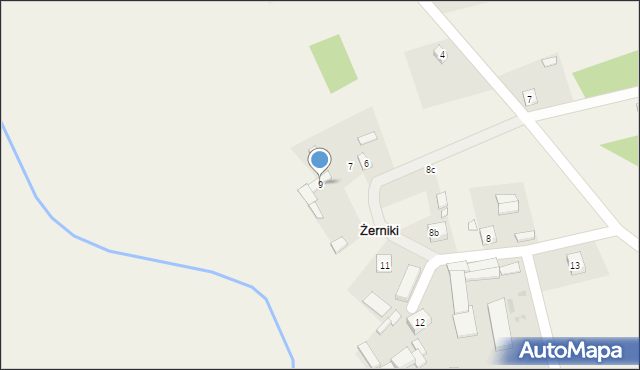 Żerniki, Żerniki, 9, mapa Żerniki