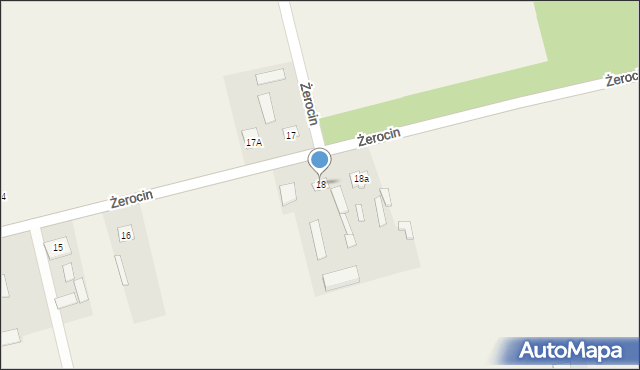 Żerocin, Żerocin, 18, mapa Żerocin