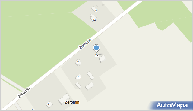 Żeromin, Żeromin, 7a, mapa Żeromin