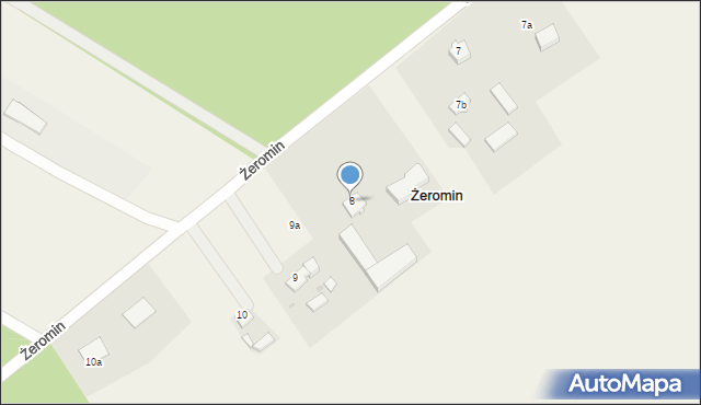 Żeromin, Żeromin, 8, mapa Żeromin