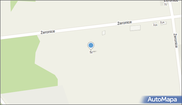 Żeronice, Żeronice, 54, mapa Żeronice