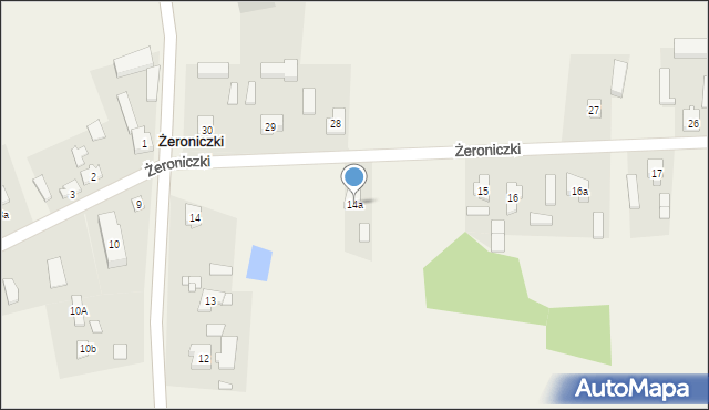 Żeroniczki, Żeroniczki, 14a, mapa Żeroniczki