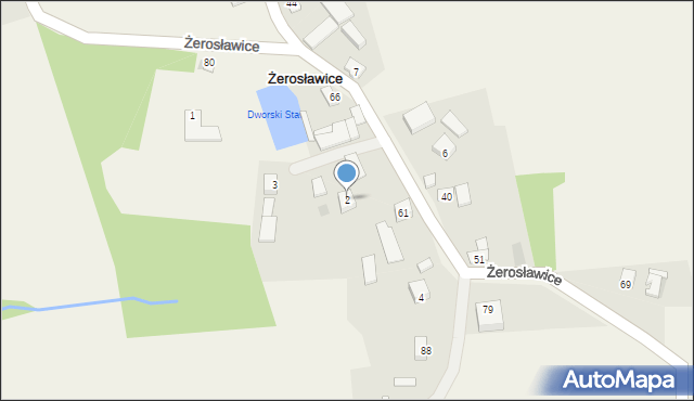 Żerosławice, Żerosławice, 2, mapa Żerosławice