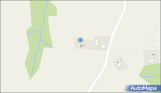 Żerosławice, Żerosławice, 45, mapa Żerosławice